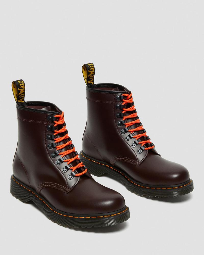 Red Men's Dr Martens 1460 Ben Smooth Leather Lace Up Boots | CA 500UZG